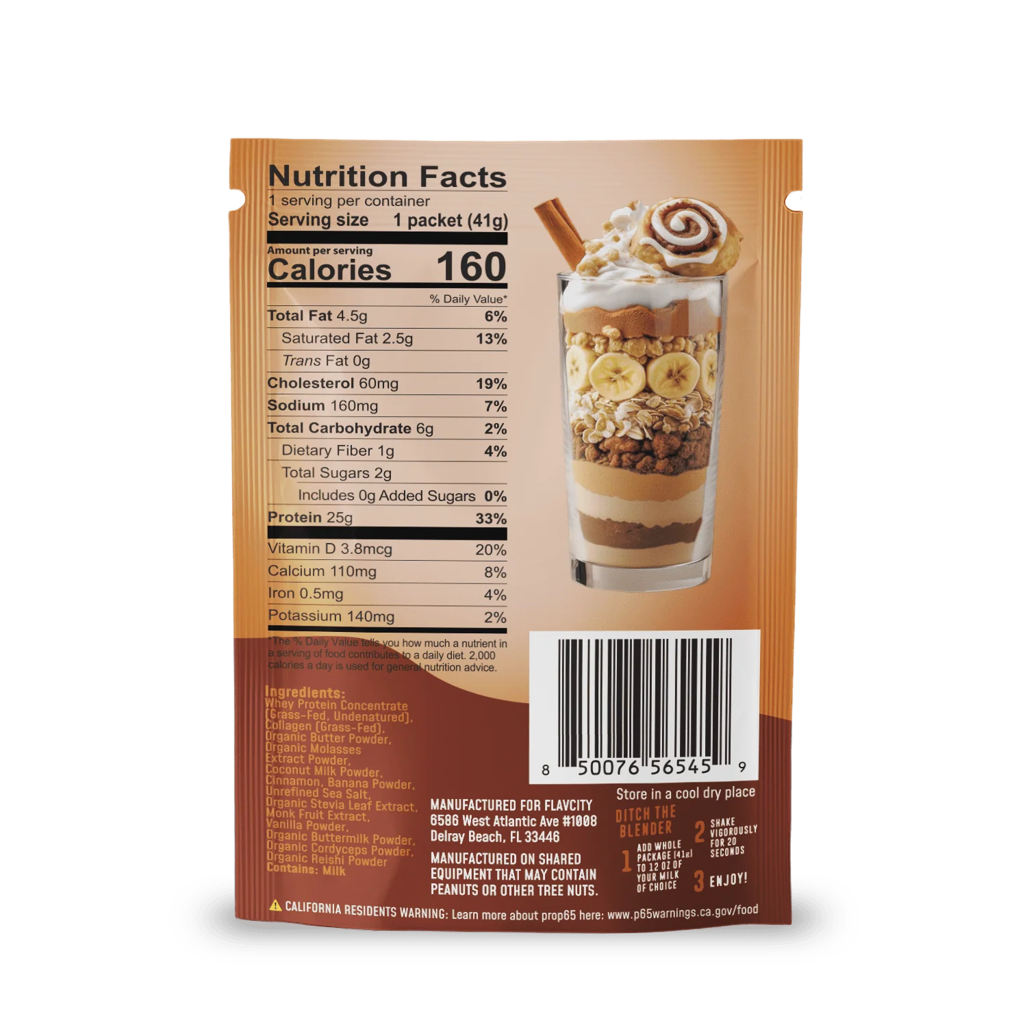 Protein Smoothie Single-Serve Cinnamon Roll - Image 2