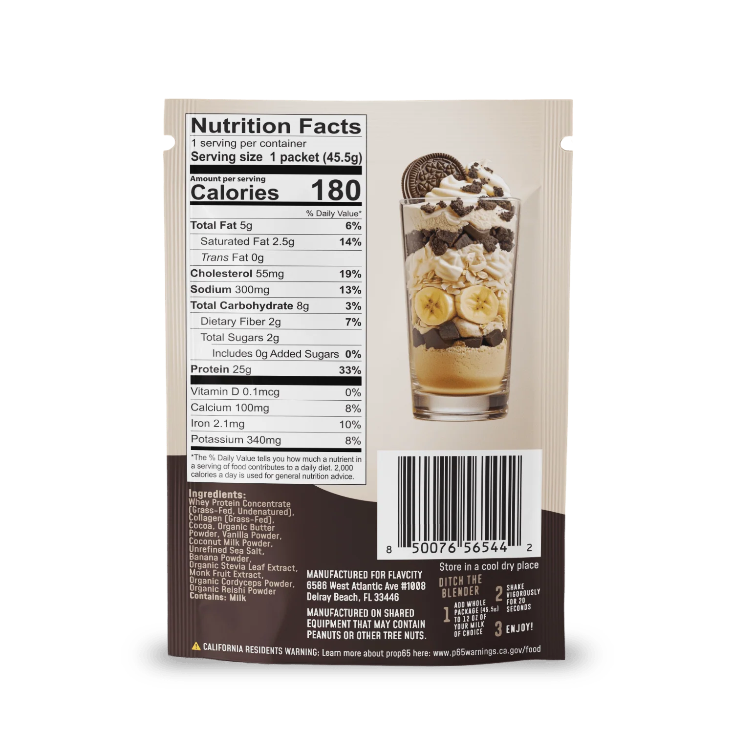Protein Smoothie Single-Serve Cookies & Cream - Image 2