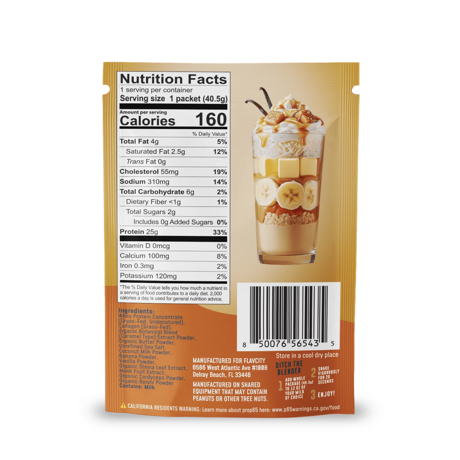 Protein Smoothie Single-Serve Salted Caramel - Image 2